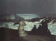 Winslow Homer A Summer Night (mk43) oil painting on canvas